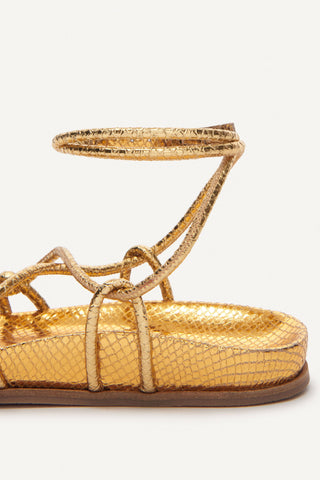 Cisco Gold Gladiator Sandal