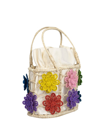 Margarita Flower Straw Bag