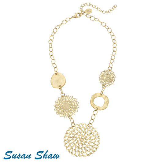Gold Fillagree Necklace