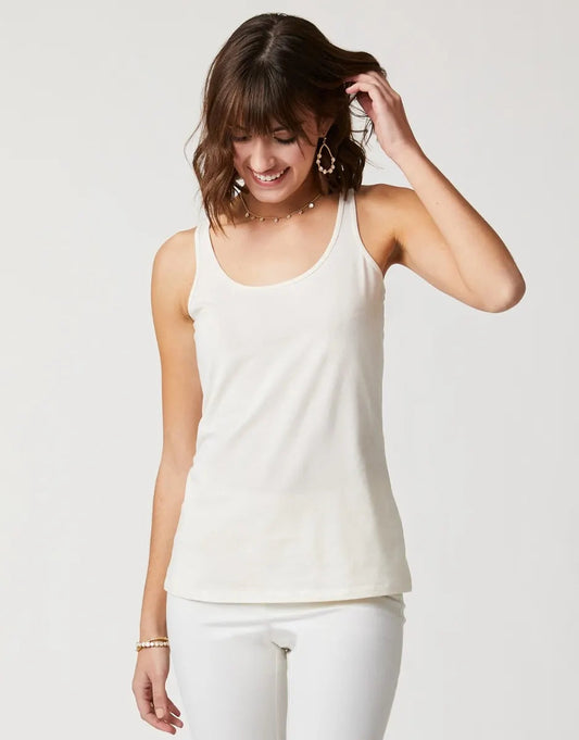 Skinny Strap Tank Ivory