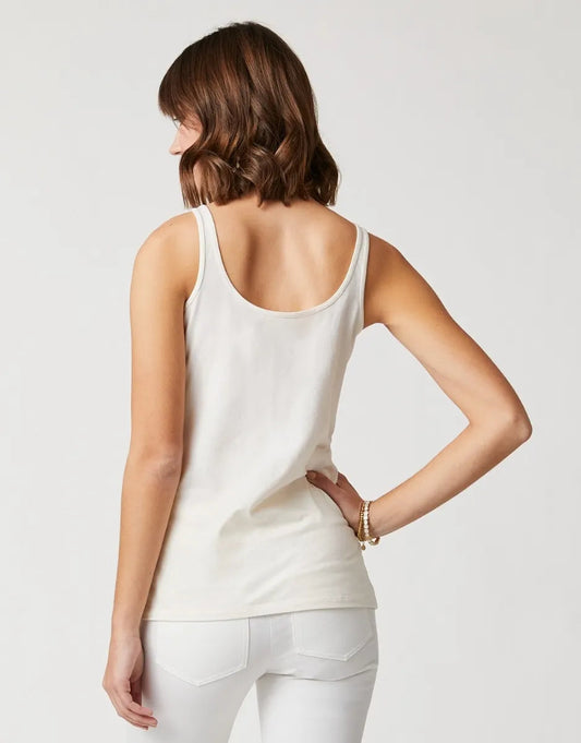 Skinny Strap Tank Ivory