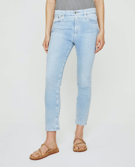 Mari Crop High Rise Straight Leg Jean