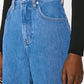 Rolled High Rise Wide Leg