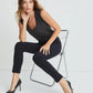 Zip Back Scuba Pant