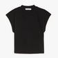 Cropped Mock Neck Tee